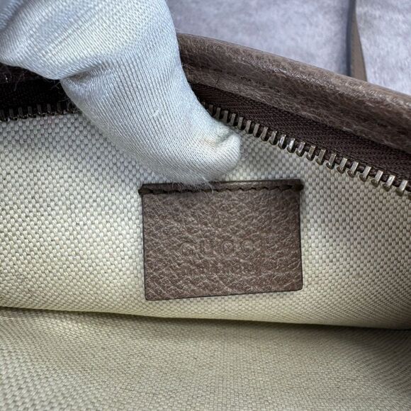 Gucci GG Supreme Monogram Web Ophidia Crossbody Beige - Picture 11 of 14